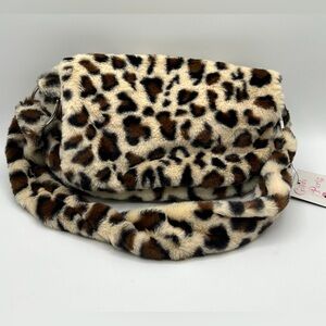 Gilda Paris Leopard Print Messenger Bag NWT